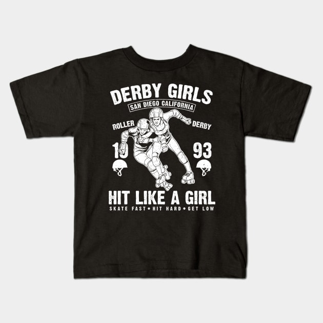 derby girl I Kids T-Shirt by Southwengker